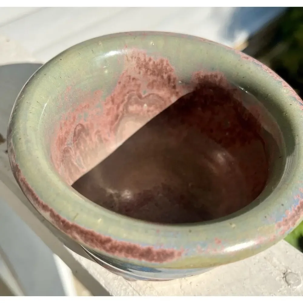 Handsome Studio Pottery Bowl Artisan Handmade Natural Earth Tones Signed 2011